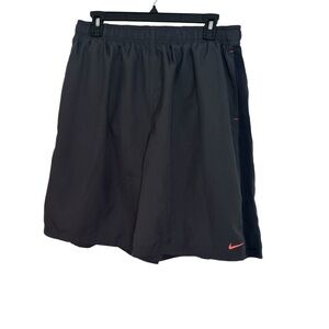 Nike Men's Black and Red Athletic Shorts